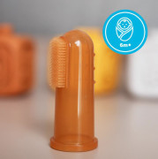 Silikónová kefka na prst Blomka 6 m+ Kidnort