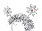 Čelenka do vlasov vločky vianočné/párty