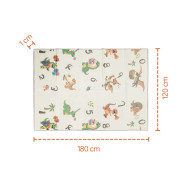 Multifunkčná obojstranná penová skladacia podložka 180 x 120 cm Forest Zopa