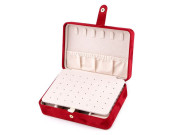 Malá šperkovnica s mašličkou semiš 11x16x5, 5 cm