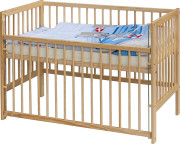 Detská postieľka s kompletnou výbavou 120 x 60 cm Scarlett Raty