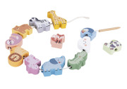 Navliekanie Zvieratká Pastel 13 ks