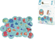 Mäkké obrázkové pexeso do vane Morské zvieratká 24 ks Janod