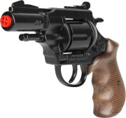 Policajný revolver Gold colection čierny kovový 12 rán