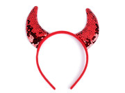 Čertovské rohy s flitrami