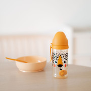 Fľaša nevylievacia športová so slamkou a závažím BabiesBoo 350 ml Canpol babies