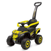 Detské elektrické odrážadlo Baby Mix Ruggy s vodiacou tyčou ŽLTÉ 2. AKOSŤ