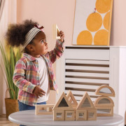 Drevené kocky zrkadlové - 16 kusov Viga