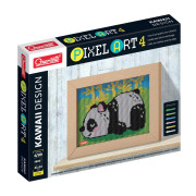 Quercetti Pixel Art 4 Kawaii Panda – mozaika z štipcov