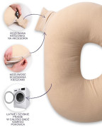 Mušelínový polohovací vankúš MiniRelax 140 cm Babymatex