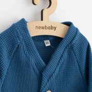 Dojčenský kabátik na gombíky New Baby Luxury clothing Oliver modrý