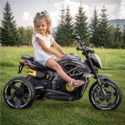 Detská elektrická motorka Calabre čierna Baby Mix