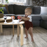 Hrkálky, Set 3 ks s prísavkami Rattle&Jingle Trio 6m+