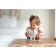 Triedime tvary V - drevená skladačka 17 dielov Cubika