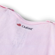 Body šaty tenké s krátkym rukávom Outlast® ružové baby/kytky Little Angel