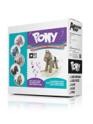 Hojdací koník s melódiou Milly Mally Pony Gray Dot