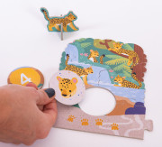 Veľké puzzle loto Výlet do ZOO KukiKuk