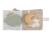 Textilná knižka s aktivitami Newborn Naturals Little Dutch