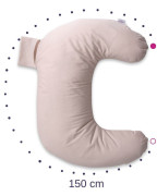 Bambusový polohovací vankúš MiniRelax 150 cm Babymatex