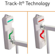 Zábrana bezpečnostná Broadway 2-panelová extra široká 76-134,5 cm biela Dreambaby