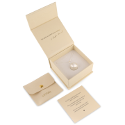 Tehotenský šperk bola Moon strieborná s brúseným povrchom + retiazka Moniel