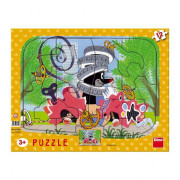 Puzzle doskové tvary Krtko opravár 36x28cm 12 dielikov
