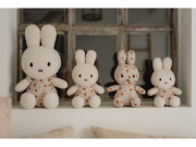 Zajačik Miffy plyšový Vintage 35 cm Kytičky