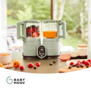 Multifunkčný prístroj Nutribaby Glass Celadon Green Babymoov
