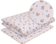 Detské obliečky do postieľky 100 x 135 cm bavlnený satén Macko Infantilo