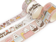 Ozdobná lepiaca páska detské motívy sada Washi