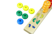 Tyčky s farebnými kruhmi na počítanie