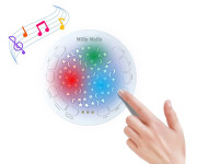 Plyšový zaspávač panda s projektorom Milly Mally