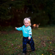 Detské tepláky s vysokým pásom Blesk - čierna Esito