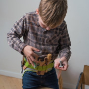 Playful Wood drevený opasok s náradím 11 ks