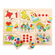 Obrázkové počítacie puzzle Bigjigs Toys