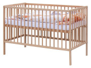 Detská postieľka s kompletnou výbavou, 120 x 60 cm, Tery Scarlett