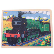 Drevené puzzle historický vlak Flying Scotsman 35 dielikov Bigjigs Toys