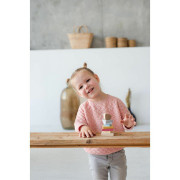 Farebná pyramída so sliepočkou - drevená skladačka 8 dielov Cubika