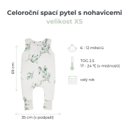 Celoročný spací vak s nohavicami Ivory Forest Sleepee
