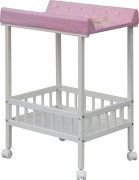 Prebaľovací pult Scarlett Spájka Galaxy ružový