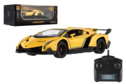 Auto RC Lamborghini plast 20cm 2,4 GHz na diaľk. ovládanie na batérie so svetlom