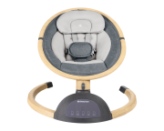 Hojdacie lehátko elektrické Ashlee Dark Grey KikkaBoo