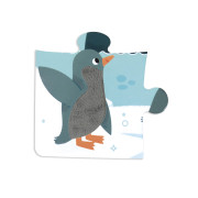 Puzzle dotykové senzorické Polárny kruh s rôznymi povrchmi 20 ks Janod