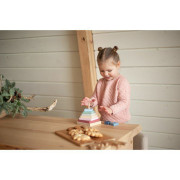 Farebná pyramída - drevená skladačka 9 dielov Cubika