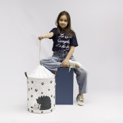 Kôš na hračky bavlnený uzatvárateľný 43 l Sipo