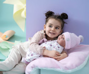 Mrkacia realistická bábika bábätko so zvukmi a mäkkým telom 42 cm New born Llorens