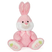 Plyšový králik sediaci modrý/ružový 70 cm