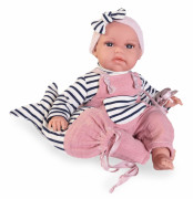 Realistická bábika bábätko so zvukmi a mäkkým látkovým telom Toneta 70332 Antonio Juan