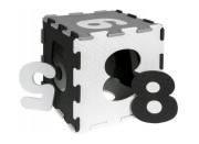 Detské penové puzzle, podložka na zem, Číslica, 9 ks
