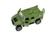 Auto vojenské plast 13 cm na zotrvačník